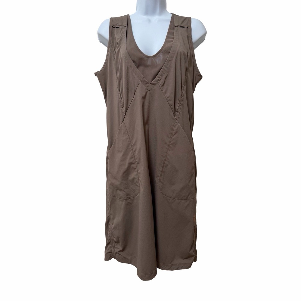 Indygena Womens Liike III Athletic Golf Mini Dress Size L Fig Gorpcore Granola